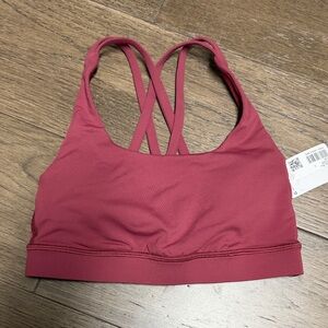 lululemon athletica Energy Cross-Back Sports Bra - Burgundy